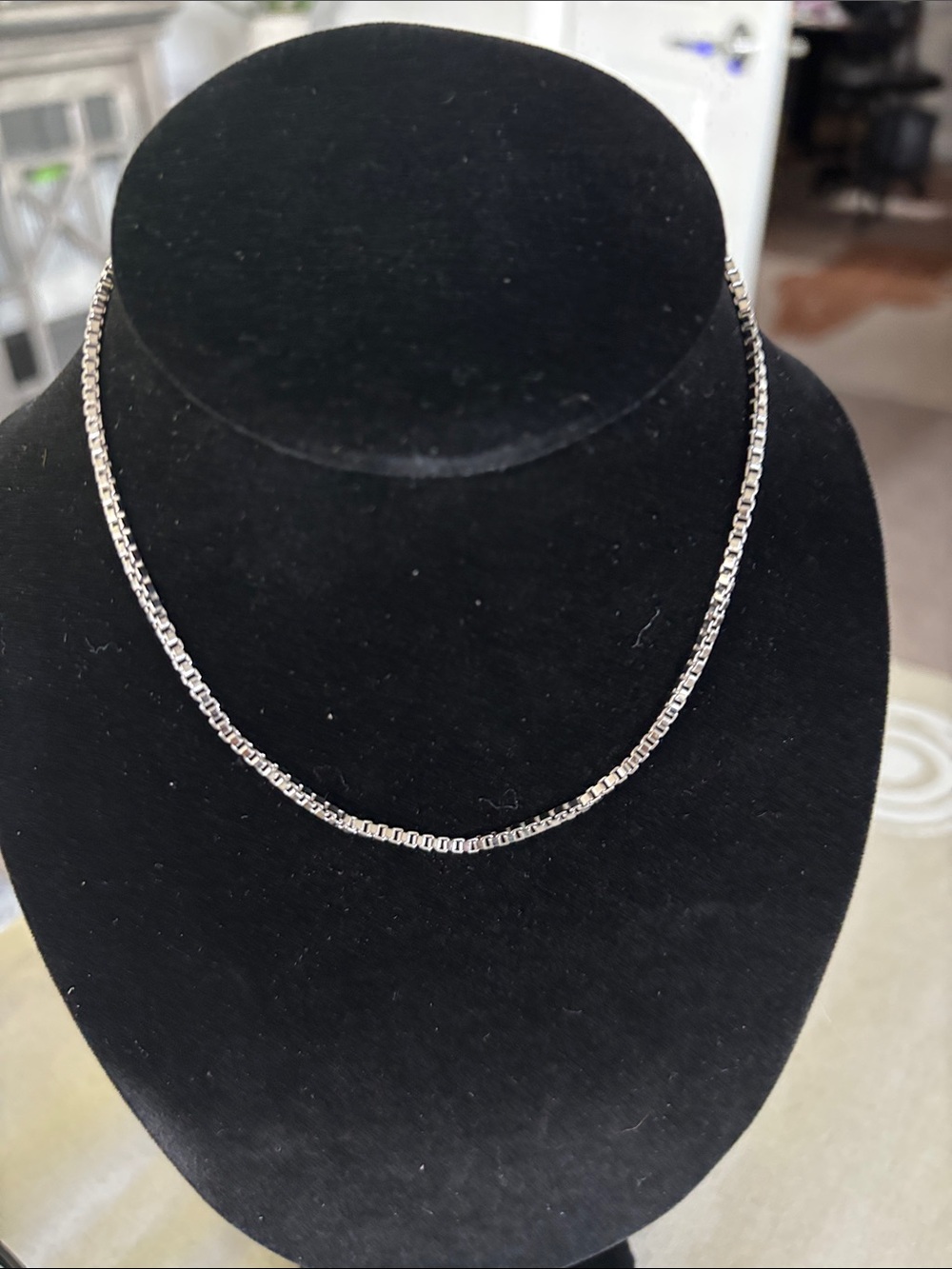 Silver Box Chain Necklace - Classic Silver Women’s Jewelry